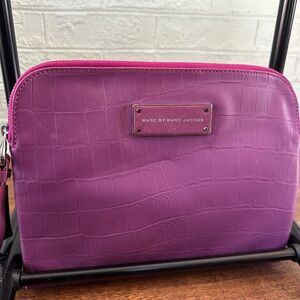 Marc by Marc Jacobs Pink Croc-Embossed Tablet Compatible Bag
